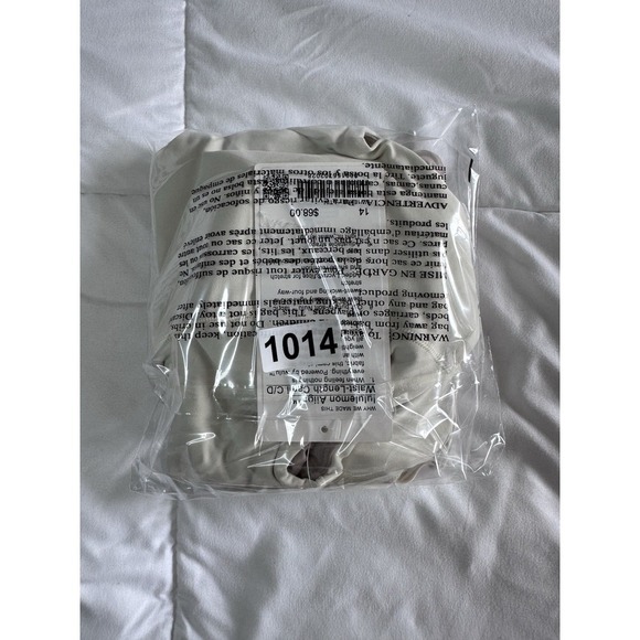 New Lululemon Size 14 Align Waist Length Cami Tank C/D Built In Bra Light Ivory - Picture 12 of 12